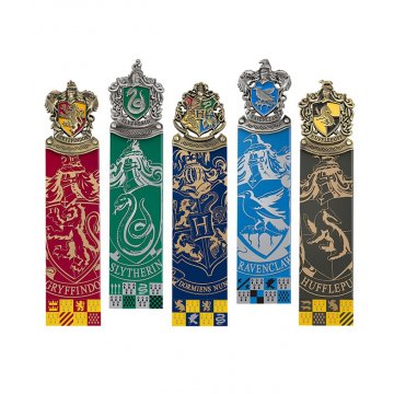 Noble Collection Harry Potter Hogwarts Crest Bookmark Set kancelejas prece