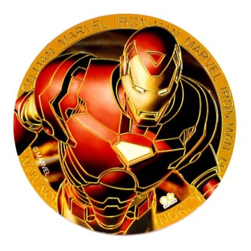 Marvel Iron Man Engraving Metal Art Magnet