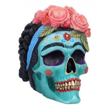 Nemesis Now Calavera de Azucar Frida Kahlo Day Of The Dead Skull Ornament figūriņa