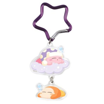 T'S FACTORY Dozing Kirby, Acrylic Keychain aksesuārs