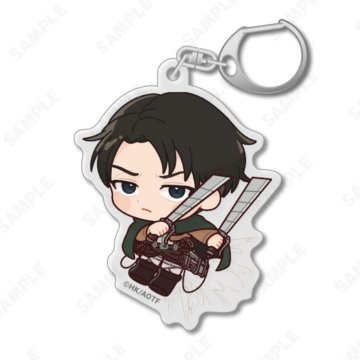 KODANSHA "Attack on Titan" Acrylic Key Chain (Decopachi!) 7 Levi aksesuārs