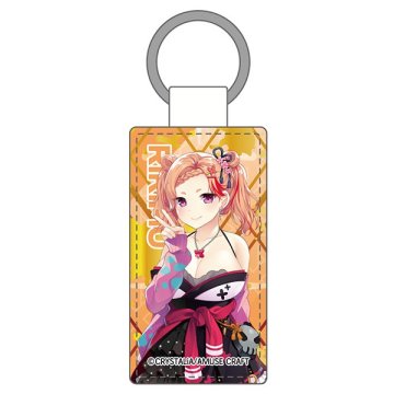 Midobiyo Akatsuki Yureru Koi Akari Leather Keychain Ririmu Tobe aksesuārs