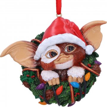 Nemesis Now Gizmo in Wreath Hanging Ornament dekors