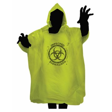 Various Zombie Infected Biohazard Rain Poncho