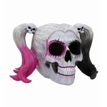 Nemesis Now Little Monster Pigtailed Troublemaker Harley Quinn Skull figūriņa