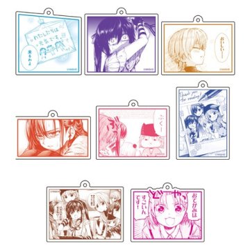 Medicos School-Live! Famous Scene Acrylic Keychain Collection 8Pack BOX aksesuārs