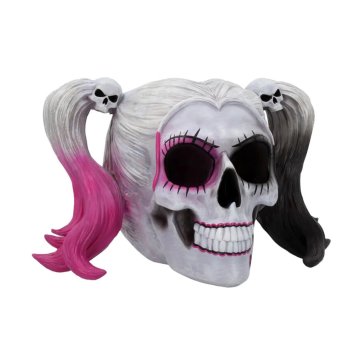 Nemesis Now Little Monster Pigtailed Troublemaker Harley Quinn Skull