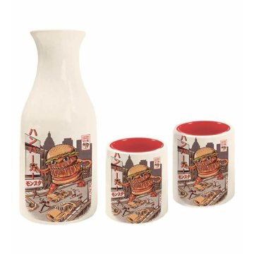 PYRAMID INTERNATIONAL Burgerzilla Sake Set prece virtuvei