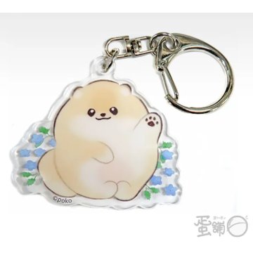 poko Fuwafuwa Pome no Popochi Acrylic Key Chain aksesuārs