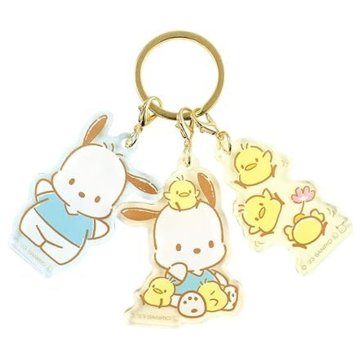 T'S FACTORY Sanrio 3, Pochacco, Charm Keychain aksesuārs