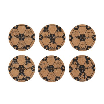 Dragonhorse AFORCE x DRAGON HORSE BLUE LOCK Set of 6 Coasters prece virtuvei