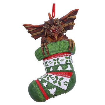 Nemesis Now Gremlins Mohawk in Stocking Christmas hanging ornament accessory